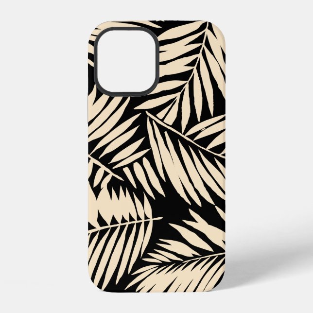 Seamless Palm Leaf Pattern in  iPhone Case (Back)