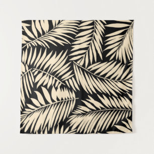 Seamless Palm Leaf Pattern in Tapestry