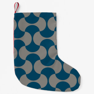 Seamless pastel pattern in 60s style. Wrapping pap Small Christmas Stocking