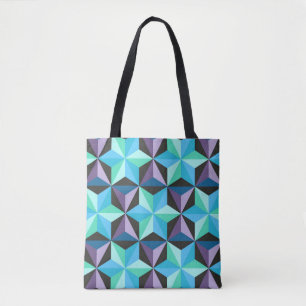 Seamless patchwork pattern with stars. Abstract ge Tote Bag