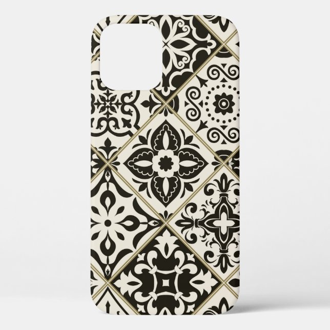 Seamless patchwork tile with Islam, Arabic, Indian Case-Mate iPhone Case (Back)