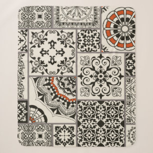 Seamless patchwork tile with Islam, Arabic, Indian Sherpa Blanket