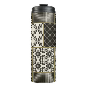Seamless patchwork tile with Islam, Arabic, Indian Thermal Tumbler