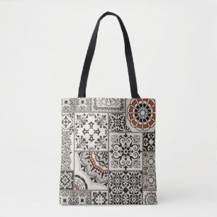 Seamless patchwork tile with Islam, Arabic, Indian Tote Bag