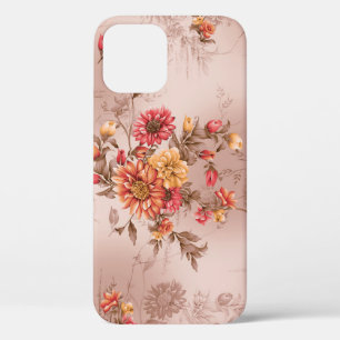 seamless pattern and flower with backgroundart,flo iPhone 12 case