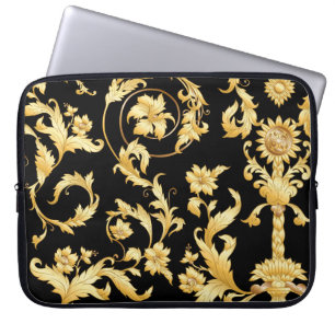 Seamless pattern, background In baroque, rococo, v Laptop Sleeve