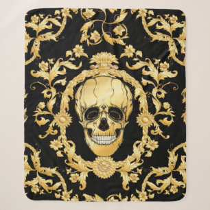 Seamless pattern, background In baroque, rococo, v Sherpa Blanket