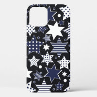 Seamless pattern background with stylised starspat
