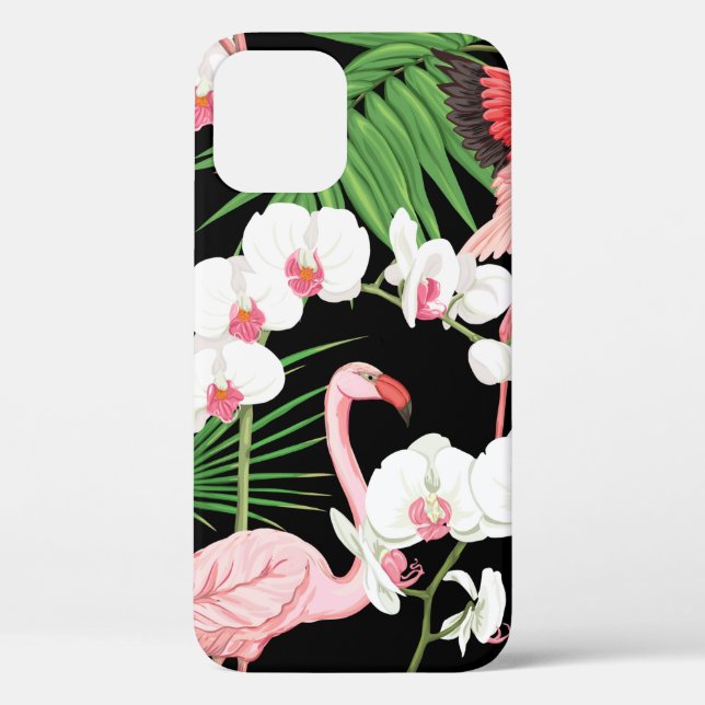 Seamless pattern, background with tropical plants, Case-Mate iPhone case (Back)