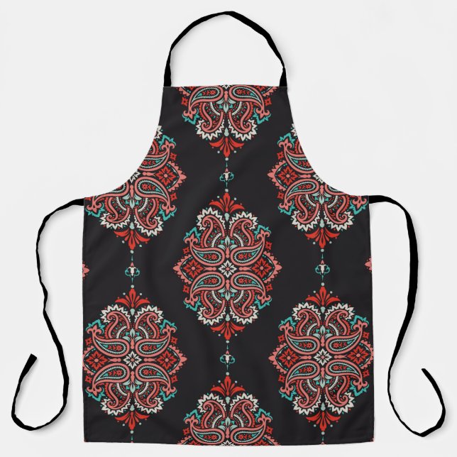 Seamless pattern based on traditional Asian elemen Apron (Front)