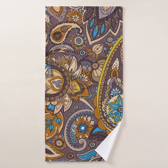 Seamless pattern based on traditional Asian elemen Bath Towel (Bath Towel)