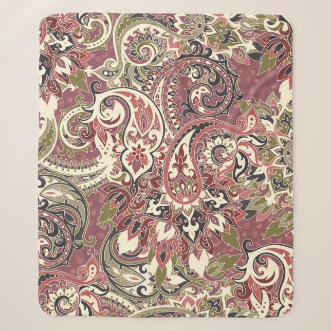 Seamless pattern based on traditional Asian elemen Sherpa Blanket (Front)