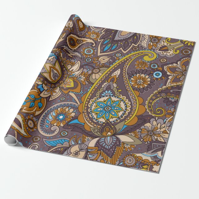 Seamless pattern based on traditional Asian elemen Wrapping Paper (Unrolled)