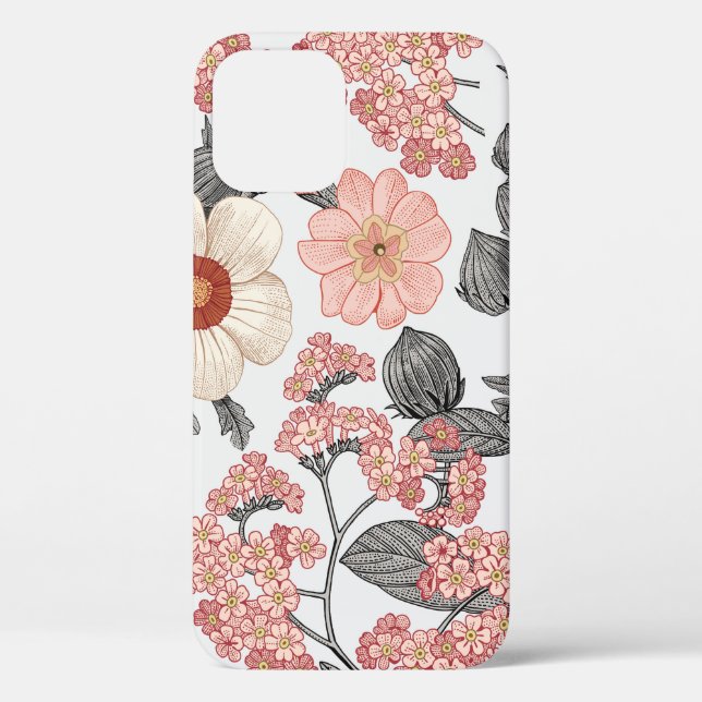 Seamless pattern. Beautiful fabric blooming realis Case-Mate iPhone Case (Back)