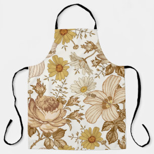 Seamless pattern. Beautiful pink blooming realisti Apron