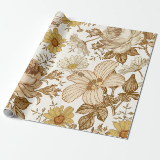 Seamless pattern. Beautiful pink blooming realisti Wrapping Paper