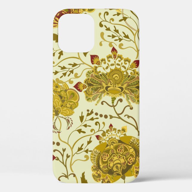 Seamless pattern, big indian paisley flowers. Tren Case-Mate iPhone Case (Back)