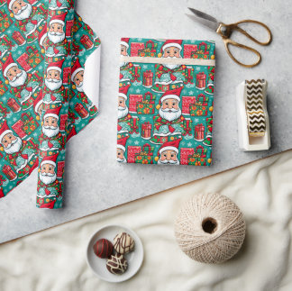 Seamless Pattern Christmas Day Wrapping Paper