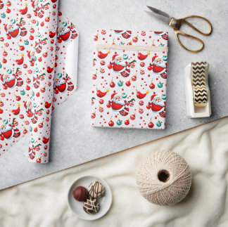 Seamless Pattern Christmas Day Wrapping Paper