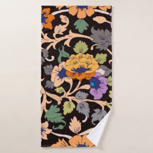 seamless pattern. classic islamic floral ornament. bath towel