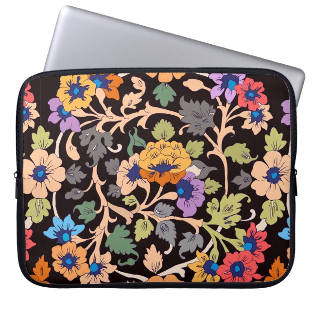 seamless pattern. classic islamic floral ornament. laptop sleeve (Front)