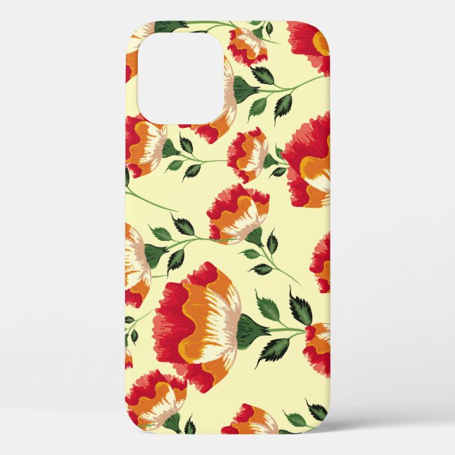 Seamless pattern, colourful flower decoration. Case-Mate iPhone case (Back)