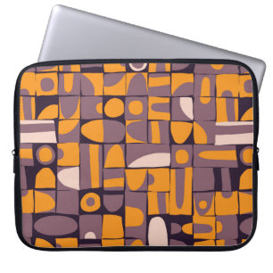 Seamless pattern design with sloppy geometric shap laptop sleeve