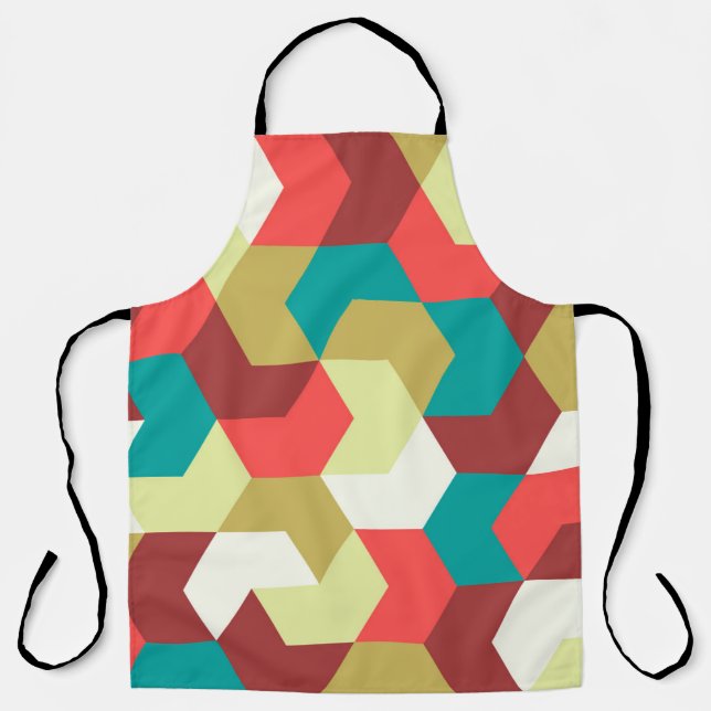 Seamless pattern. Endless background of geometric  Apron (Front)