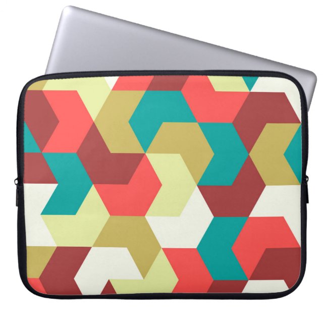 Seamless pattern. Endless background of geometric  Laptop Sleeve (Front)