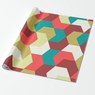 Seamless pattern. Endless background of geometric  Wrapping Paper