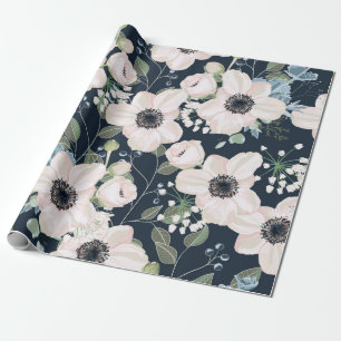 Seamless pattern floral watercolor style design: g wrapping paper