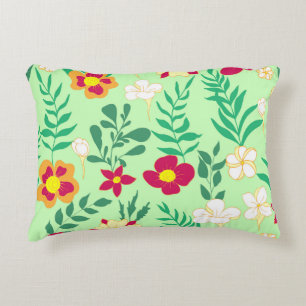 Seamless pattern flower and leaveshome decor, back decorative cushion