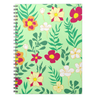 Seamless pattern flower and leaveshome decor, back notebook