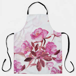 Seamless pattern flowering branch of rose hips. Wa Apron