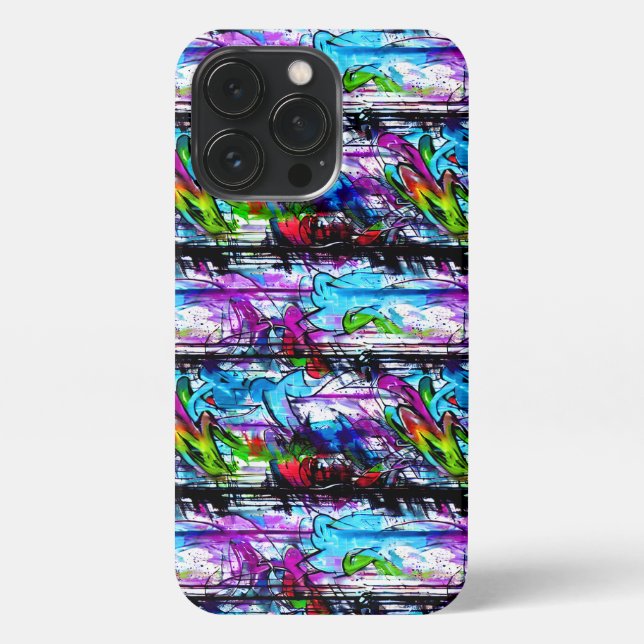 Seamless Pattern Graffiti 9 iPhone Case (Back)