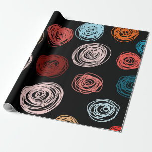 Seamless pattern hand drawn abstract dots. Backgro Wrapping Paper