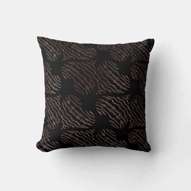 Seamless pattern heart pictured ornament valentine cushion (Front)