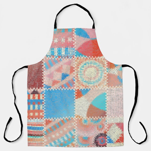 Seamless pattern. Imitation of a patchwork pattern Apron (Front)