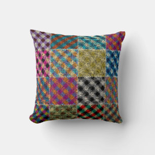 Seamless pattern. Imitation of a patchwork pattern Cushion