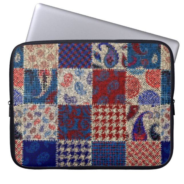 Seamless pattern. Imitation of a patchwork pattern Laptop Sleeve (Front)