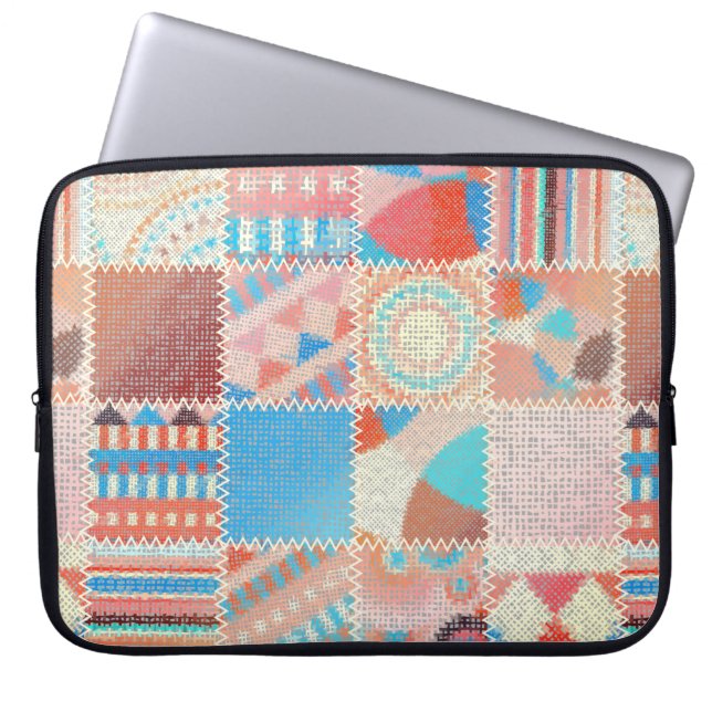 Seamless pattern. Imitation of a patchwork pattern Laptop Sleeve (Front)