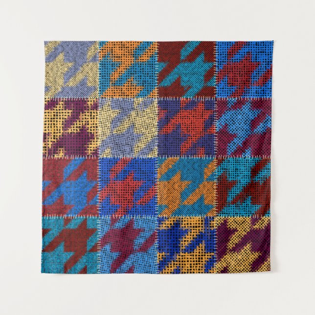 Seamless pattern. Imitation of a patchwork pattern Tapestry (Front)