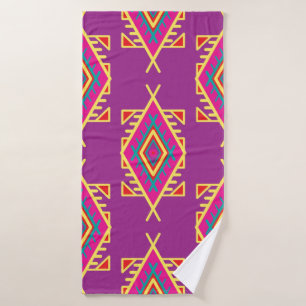 Seamless pattern in boho style. Ethnic ornament. T Bath Towel