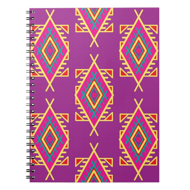 Seamless pattern in boho style. Ethnic ornament. T Notebook (Front)