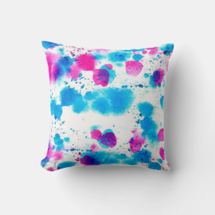 Seamless pattern in grunge style with stains water cushion
