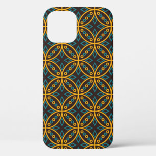 Seamless pattern in Indonesian batik style on the iPhone 12 Case