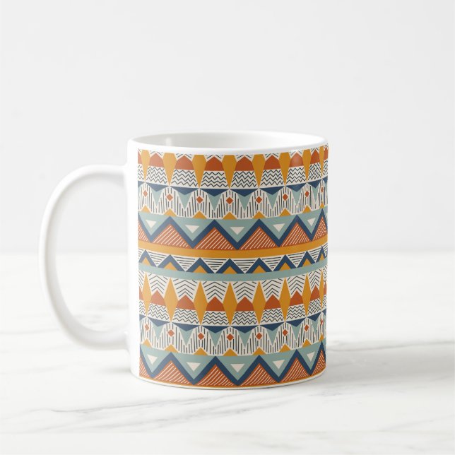 Seamless pattern in navajo style coffee mug (Left)