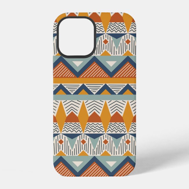 Seamless pattern in navajo style iPhone case (Back)