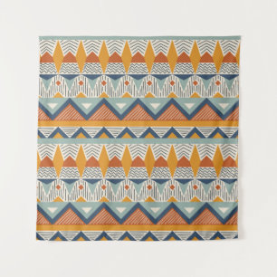 Seamless pattern in navajo style tapestry