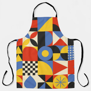 Seamless pattern in neogeo style. Simple geometric Apron